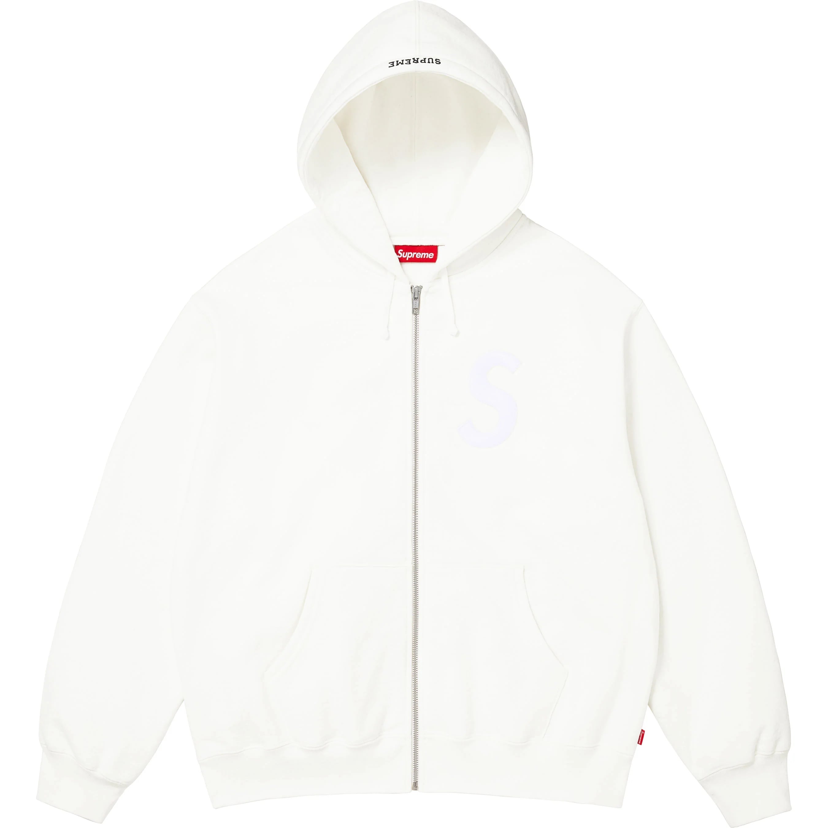 S Logo Zip Up Hooded Sweatshirt view 5